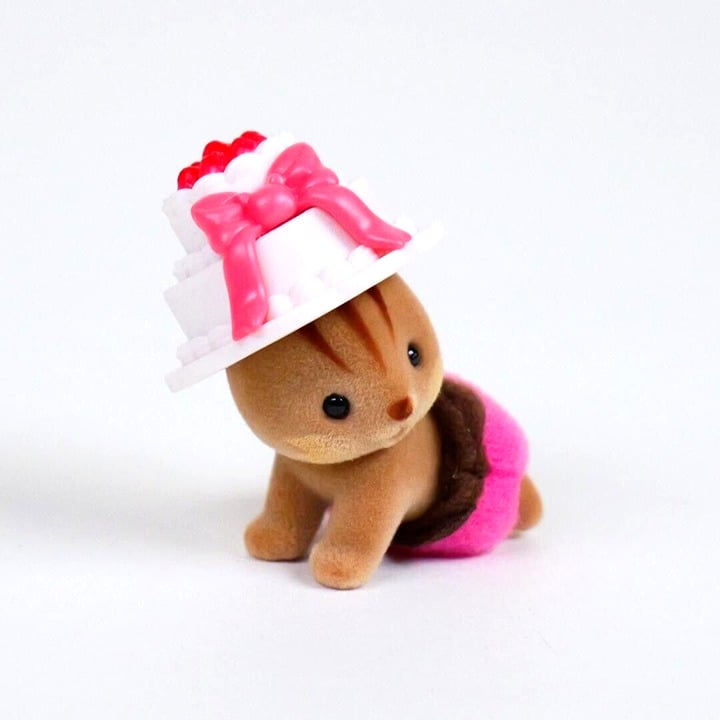 Calico Critters Squirrel Baby - Baking Baby Party Series