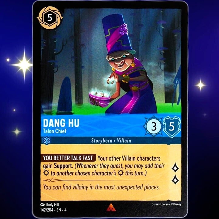 Dang Hu Talon Chief - Rare - Disney Lorcana TCG Ursula's Return #142/204