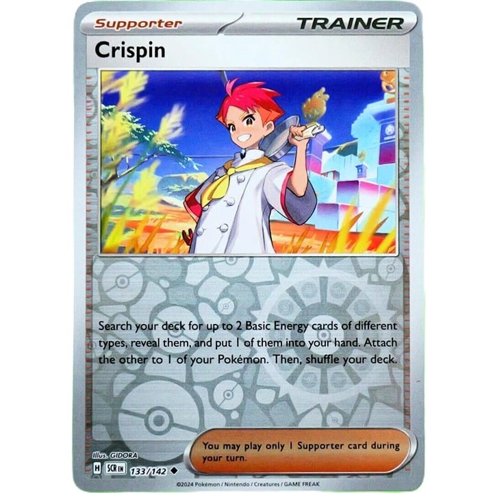 Crispin - Reverse Holo - Pokemon TCG Stellar Crown #133/142