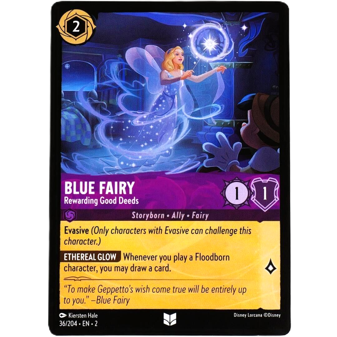 Blue Fairy Rewarding Good Deeds - Disney Lorcana Rise of the Floodborn #36/204