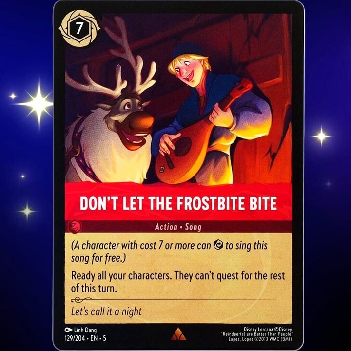 Don't Let the Frostbite Bite - Rare - Disney Lorcana Shimmering Skies #129/204