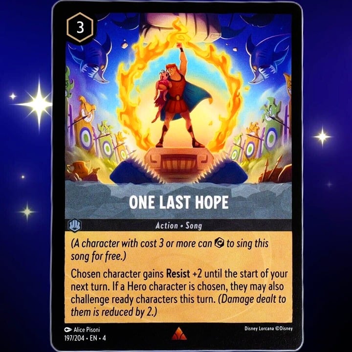 One Last Hope - Rare - Disney Lorcana TCG Ursula's Return #197/204