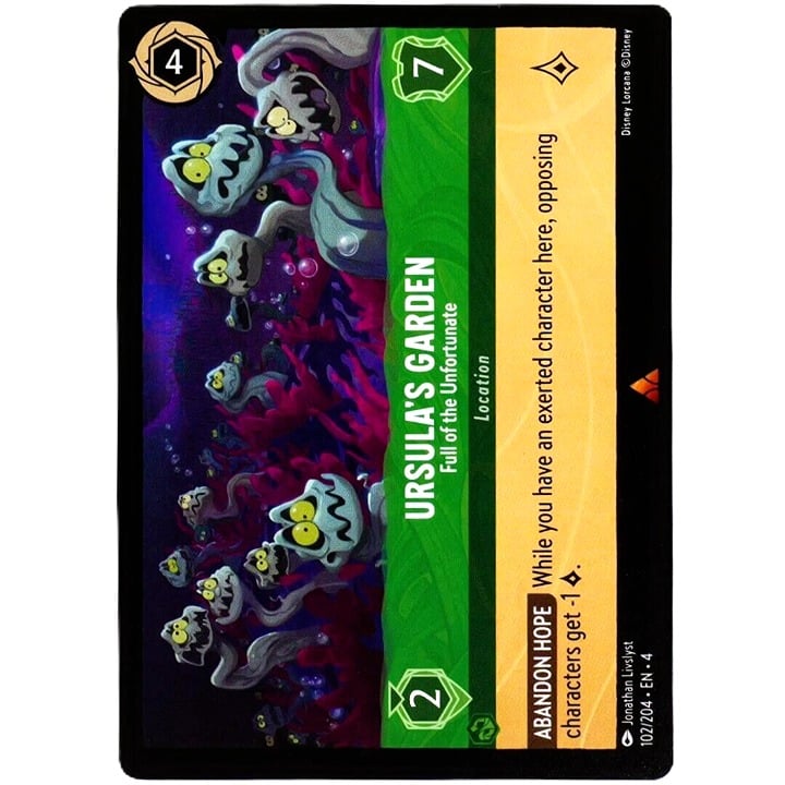 Ursula's Garden Full of the Unfortunate - Lorcana TCG Ursula's Return #102/204
