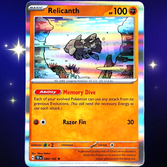 Relicanth - Rare Holo - Pokemon TCG Scarlet & Violet Temporal Forces #084/162