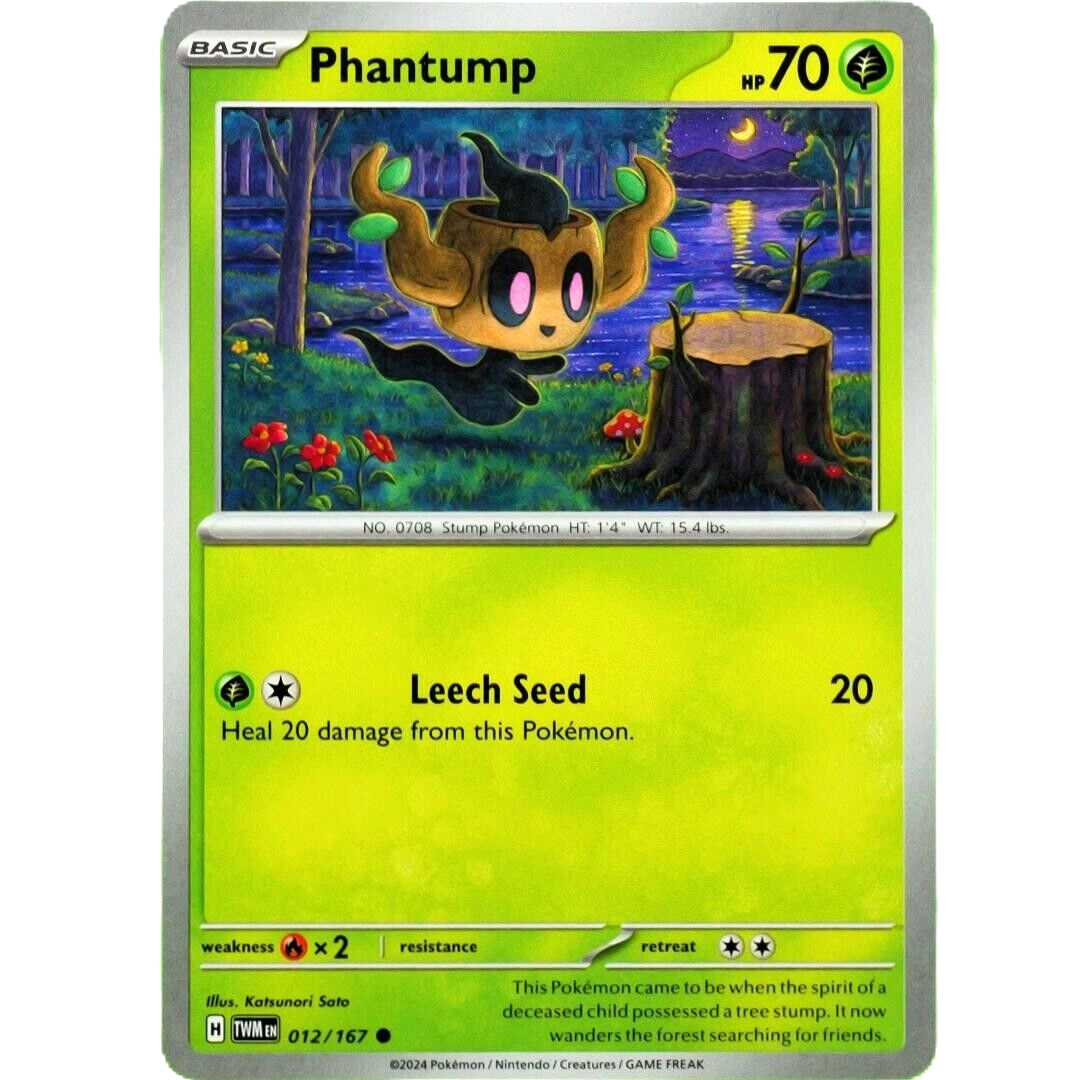 Phantump - Common - Pokemon TCG Scarlet & Violet Twilight Masquerade #012/167