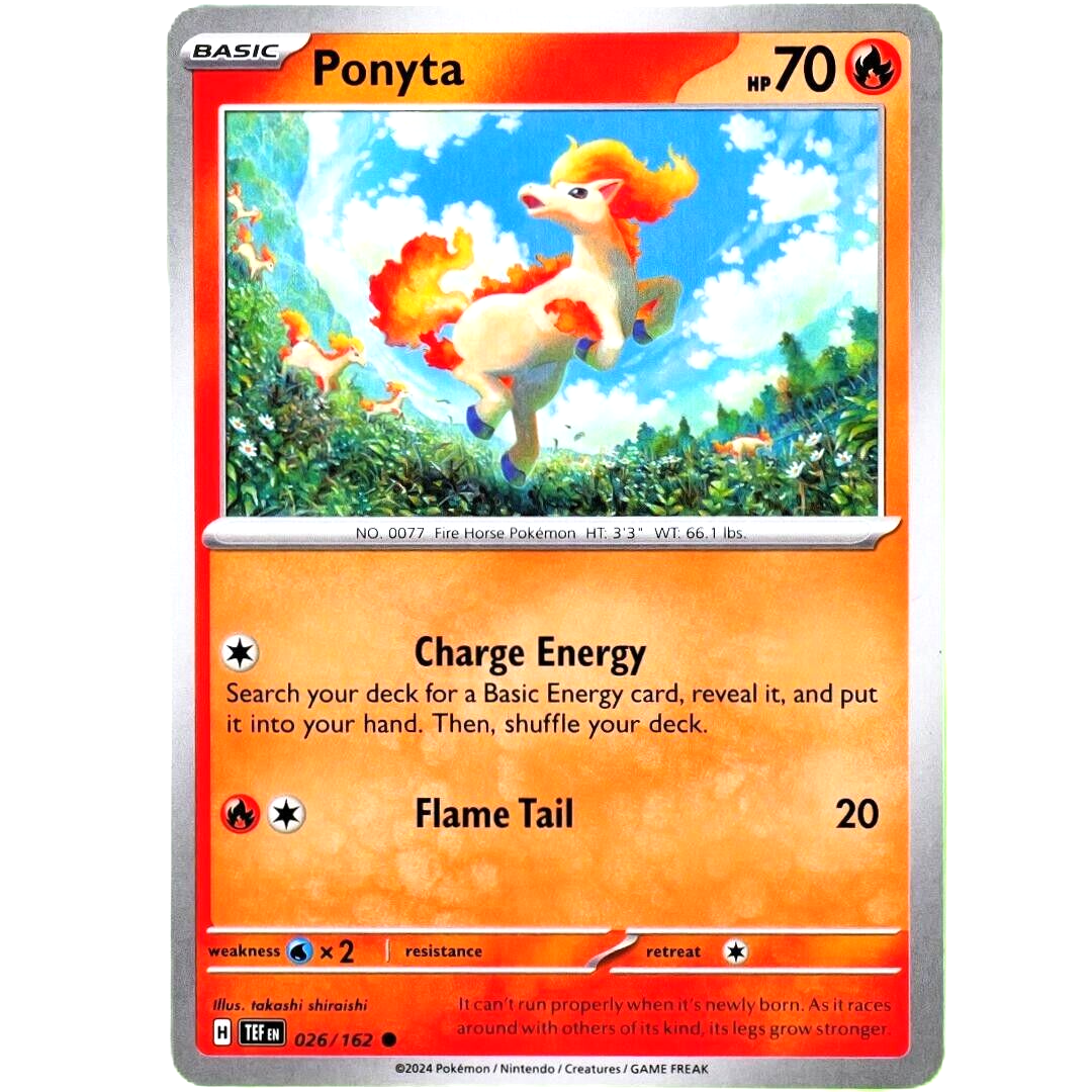 Ponyta - Common - Pokemon TCG Scarlet & Violet Temporal Forces #026/162