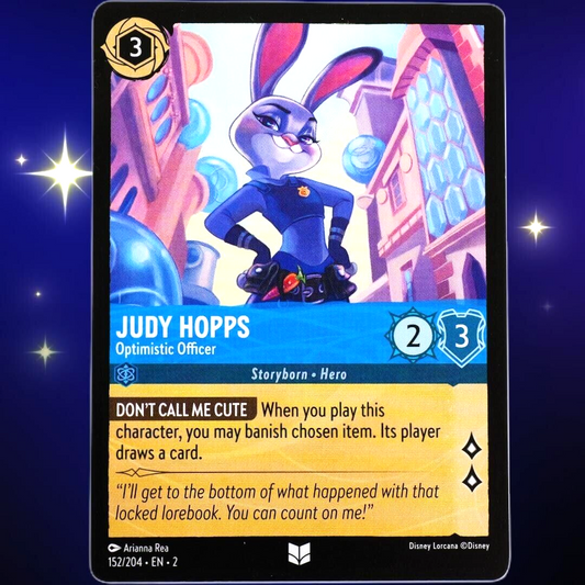 Judy Hopps Optimistic Officer - Disney Lorcana Rise of the Floodborn #152/204