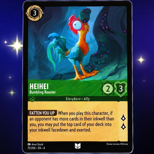 Heihei Bumbling Rooster - Uncommon - Disney Lorcana TCG Ursula's Return #75/204