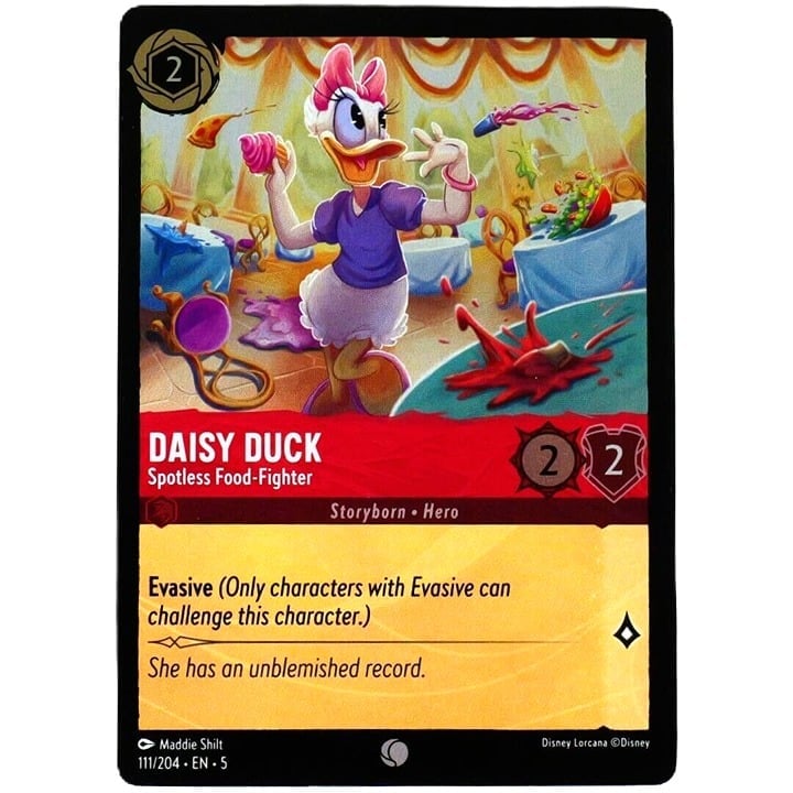 (Foil) Daisy Duck Spotless Food-Fighter - Disney Lorcana TCG Shimmering Skies #111/204