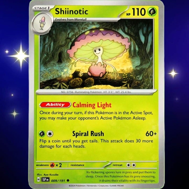 Shiinotic - Uncommon - Pokemon TCG Surging Sparks #009/191