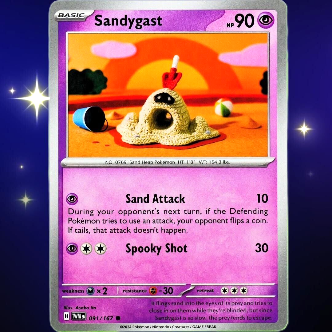 Sandygast - Common - Pokemon TCG Scarlet & Violet Twilight Masquerade #091/167