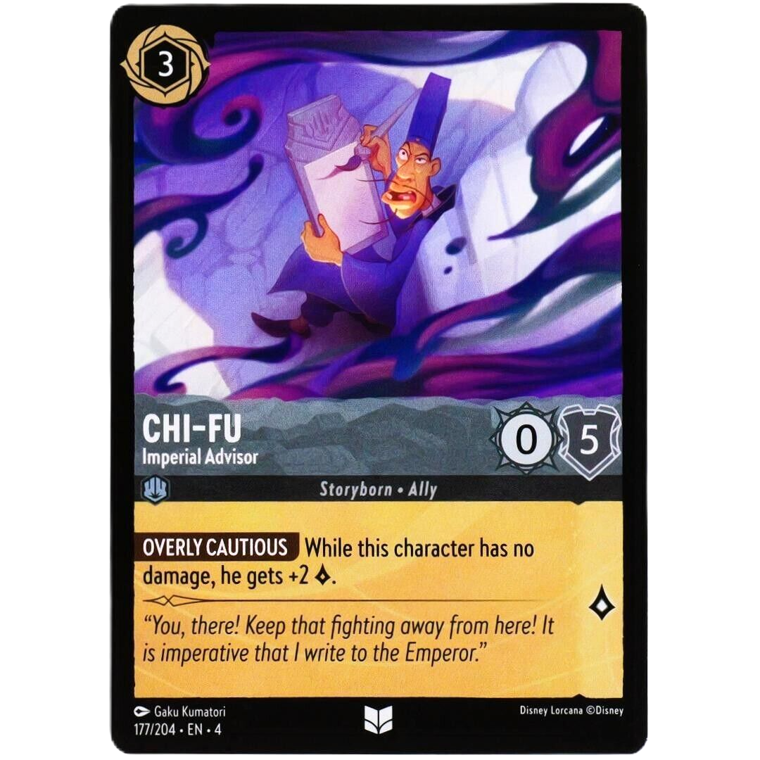 4x Chi-Fu Imperial Advisor - Uncommon - Disney Lorcana Ursula's Return #177/204