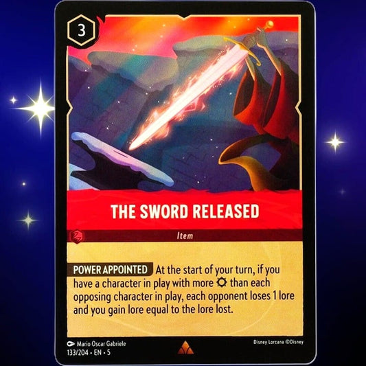 The Sword Released - Rare - Disney Lorcana TCG Shimmering Skies #133/204