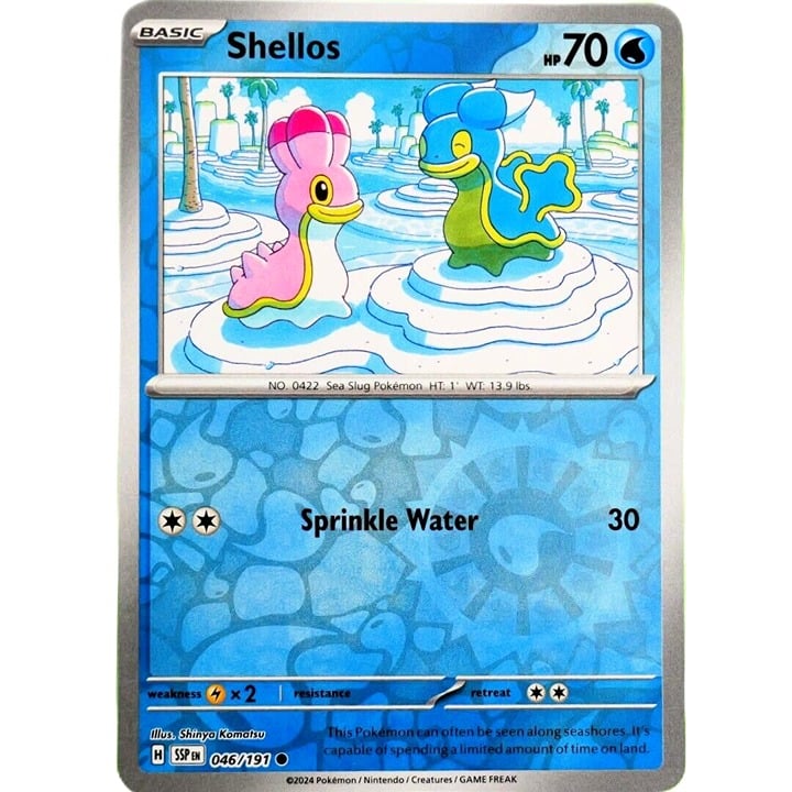 Shellos - Reverse Holo - Pokemon TCG Surging Sparks #046/191