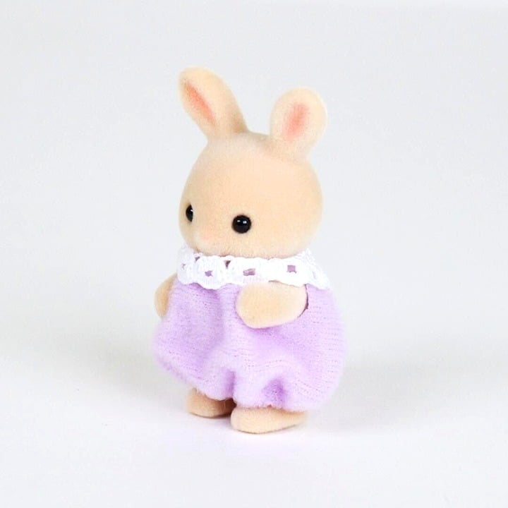 Calico Critters Milk Rabbit Baby - Baking Baby Party Series - Like New