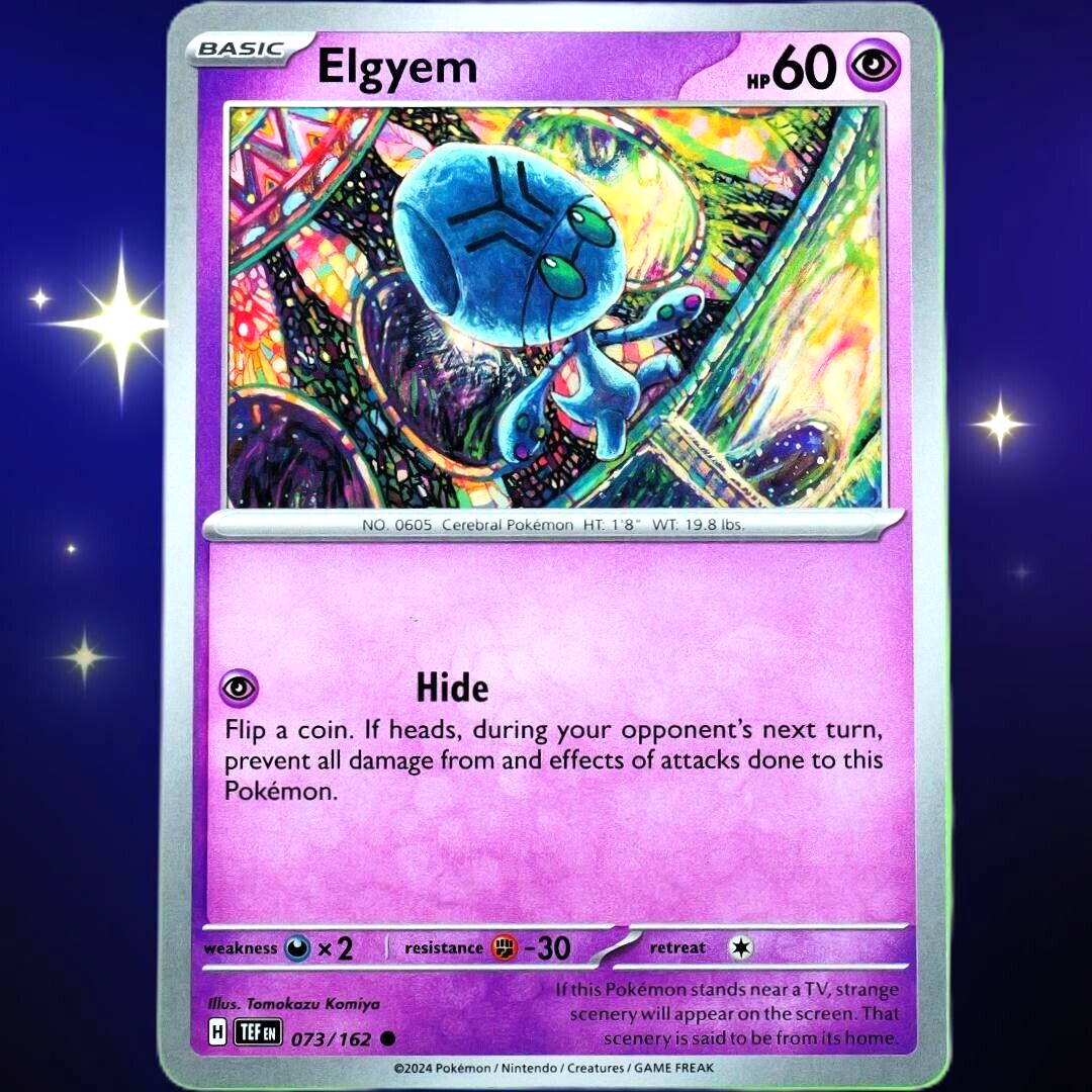 Elgyem - Common - Pokemon TCG Scarlet & Violet Temporal Forces #073/162