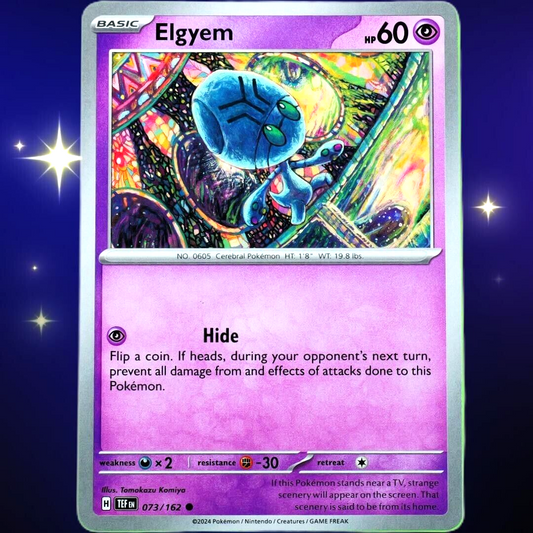 Elgyem - Common - Pokemon TCG Scarlet & Violet Temporal Forces #073/162