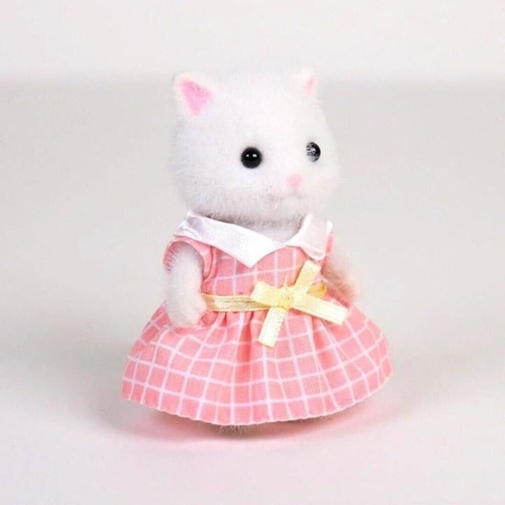 Calico Critters White Persian Cat Sister