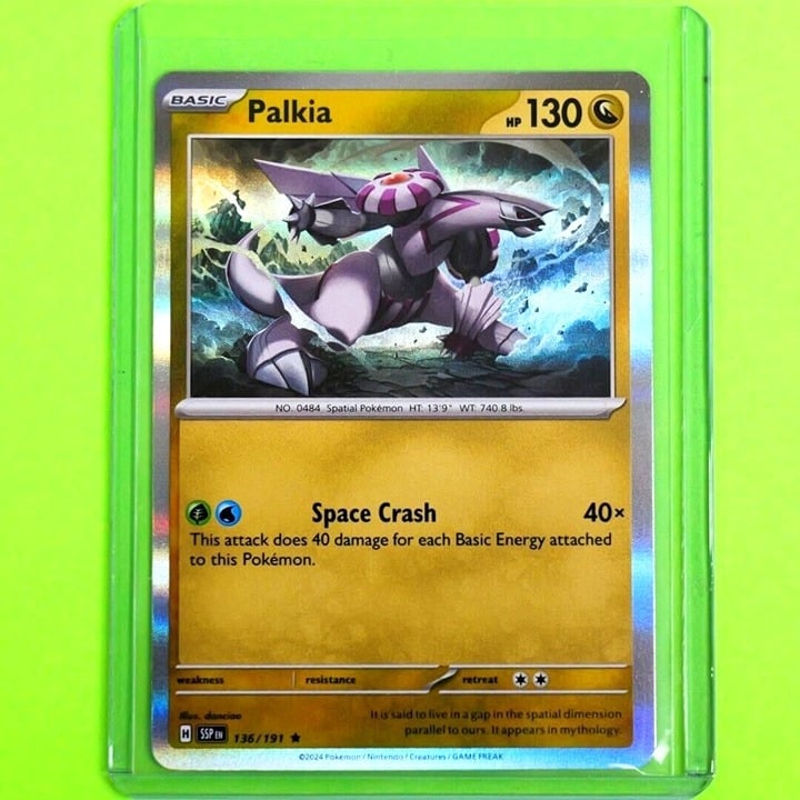 Palkia - Rare Holo - Pokemon TCG Scarlet & Violet Surging Sparks #136/191