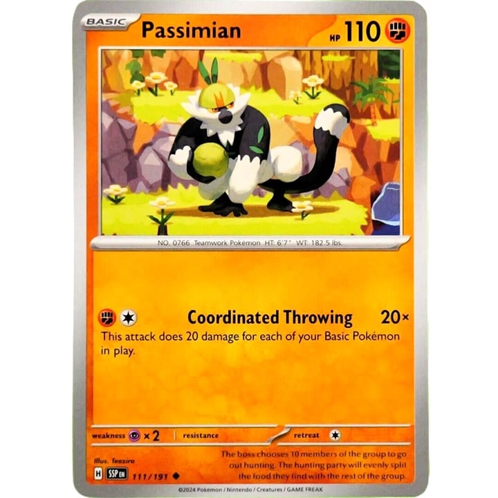 Passimian - Uncommon - Pokemon TCG Surging Sparks #111/191