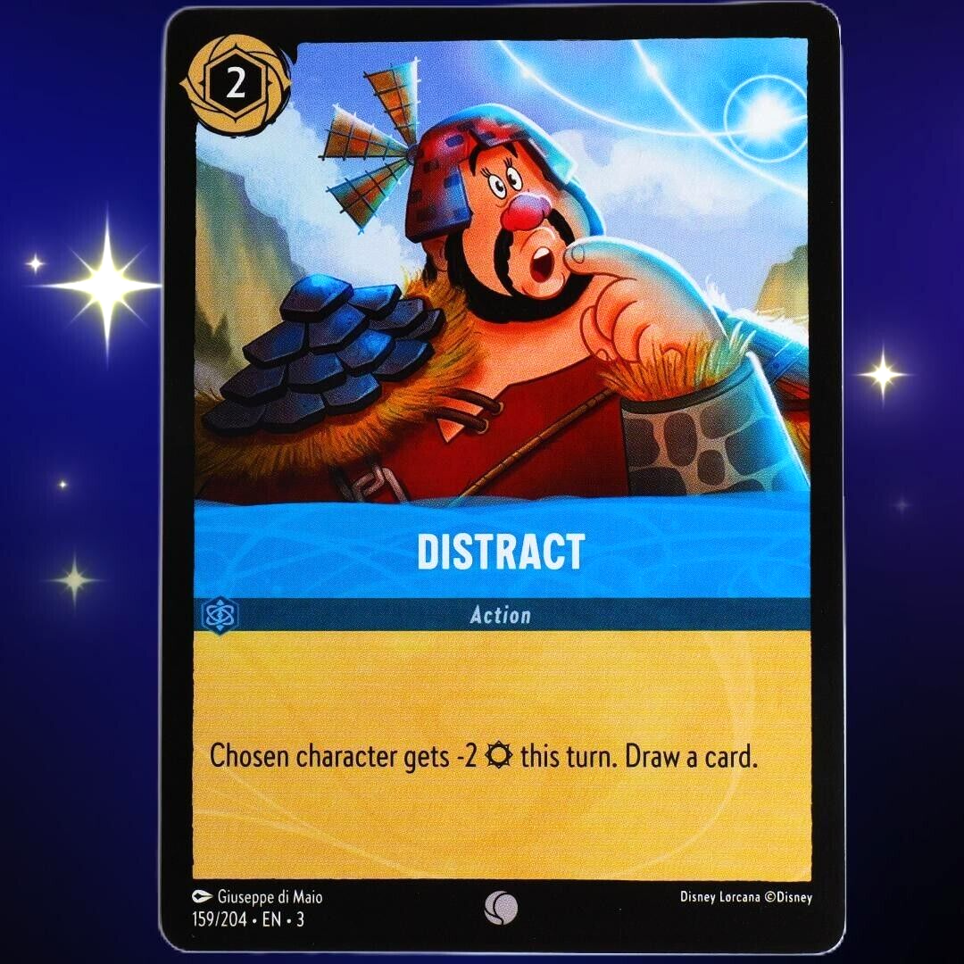 4x Distract Action Card - Common - Disney Lorcana TCG Into the Inklands #159/204