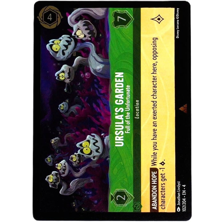 (Foil) Ursula's Garden Full of the Unfortunate - Rare - Disney Lorcana Ursula's Return 102/204