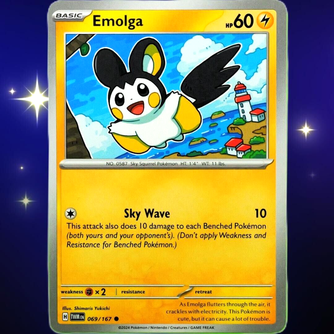Emolga - Common - Pokemon TCG Scarlet & Violet Twilight Masquerade #069/167