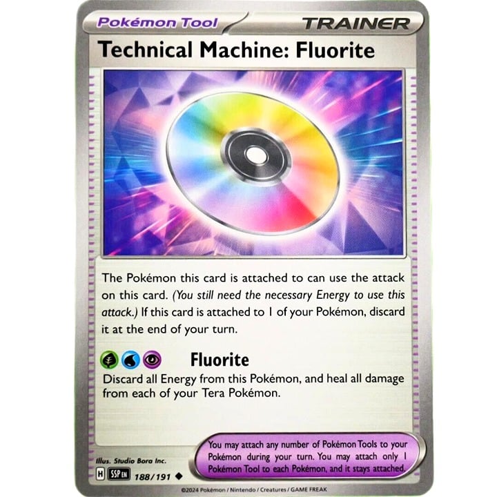 Technical Machine: Fluorite - Uncommon - Pokemon TCG Surging Sparks #188/191