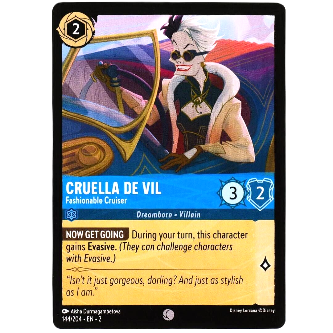 Cruella De Vil Fashionable Cruiser - Disney Lorcana Rise of the Floodborn #144