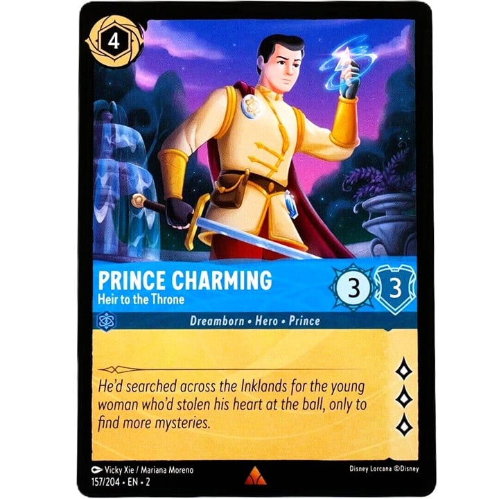 Prince Charming Heir to the Throne - Rare - Lorcana TCG Rise of the Floodborn #157/204