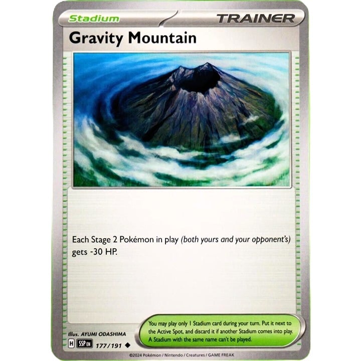 Gravity Mountain - Uncommon - Pokemon TCG Surging Sparks #177/191