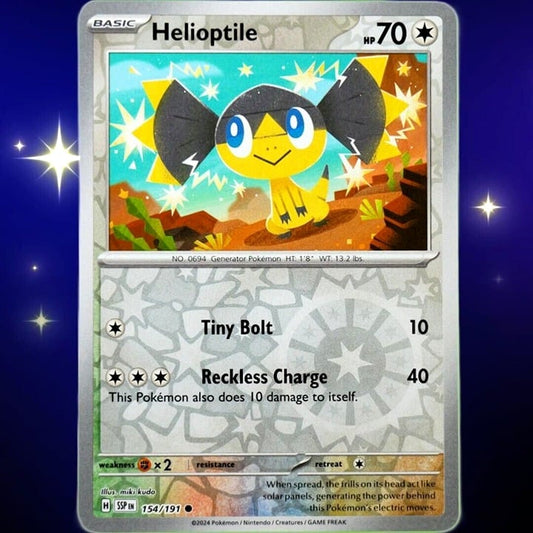 Helioptile - Reverse Holo - Pokemon TCG Surging Sparks #154/191