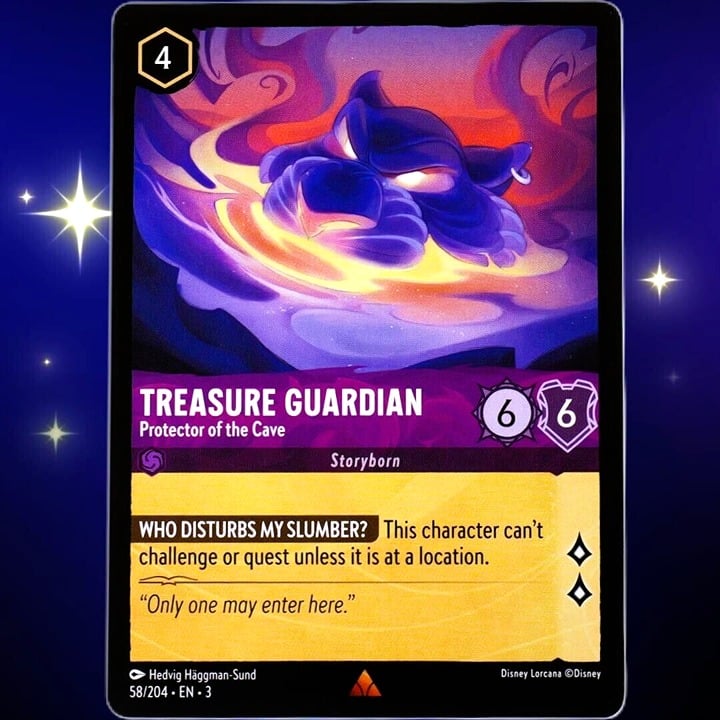 Treasure Guardian Protector of the Cave - Rare - Disney Lorcana TCG Into the Inklands #58/204