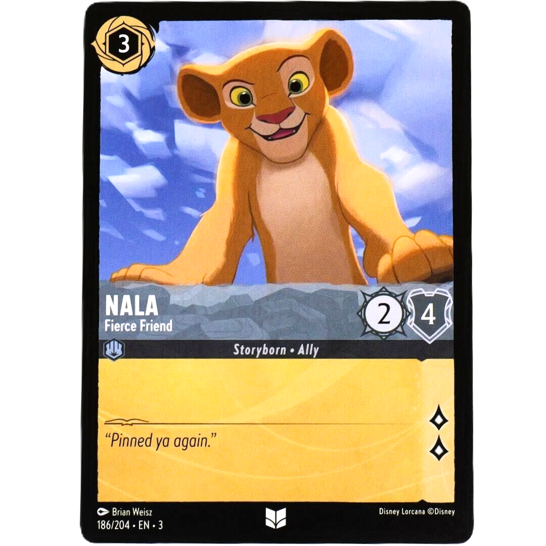 4x Nala Fierce Friend - Uncommon - Disney Lorcana TCG Into the Inklands #186/204