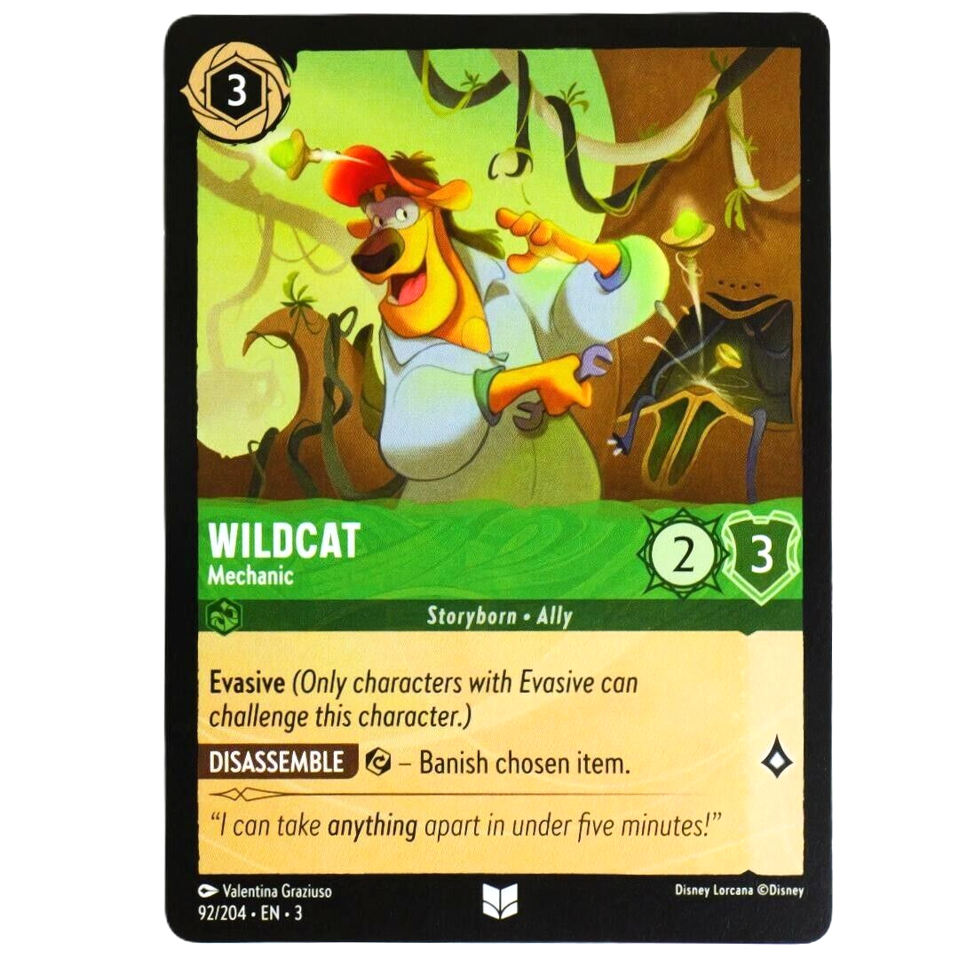 Wildcat Mechanic - Uncommon - Disney Lorcana TCG Into the Inklands #92/204