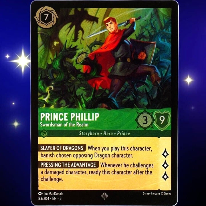 (Foil) Prince Phillip Swordsman of the Realm - Disney Lorcana Shimmering Skies #83/204