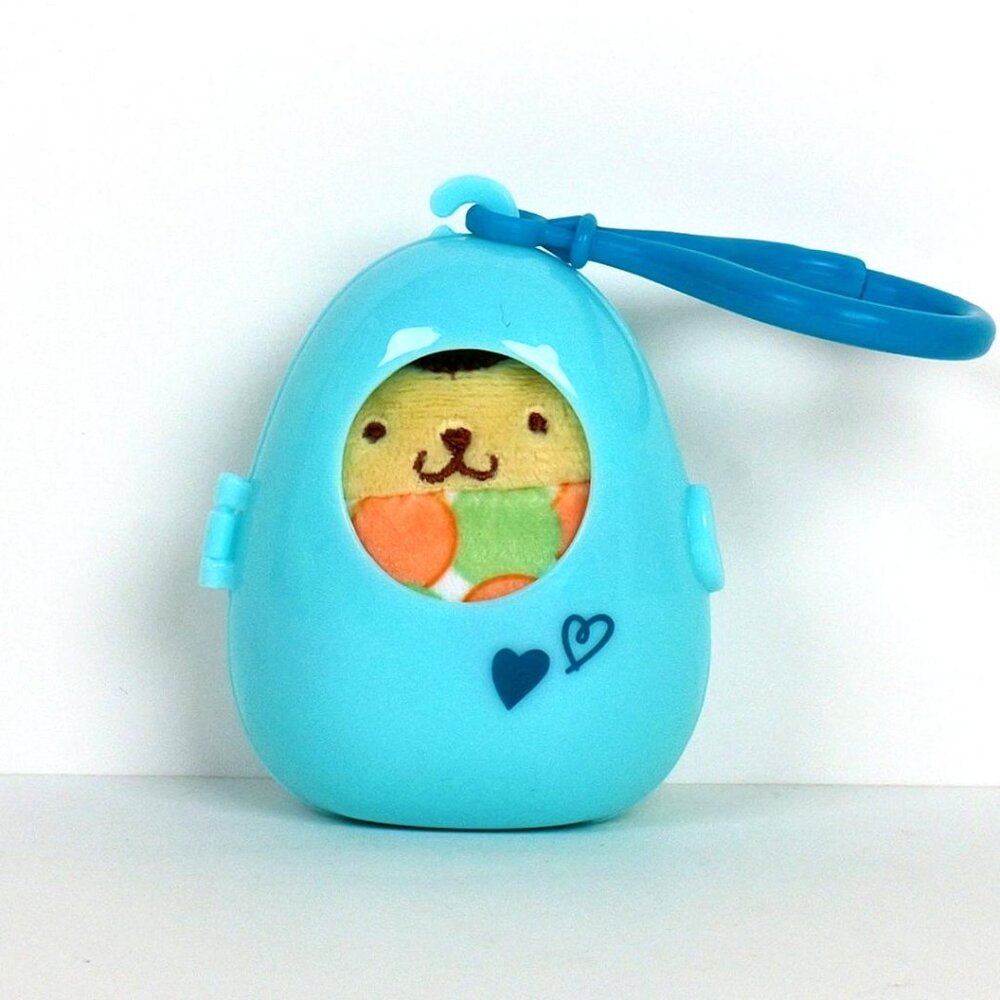 Hello Kitty and Friends Cutie Beans Series 3 - Pompompurin with Blue Clip Case - Like New