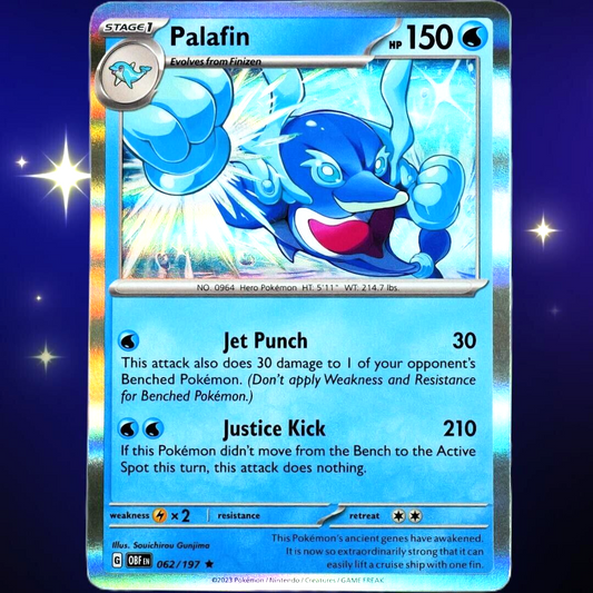 Palafin - Rare Holo - Pokemon TCG Scarlet & Violet Obsidian Flames #062/197