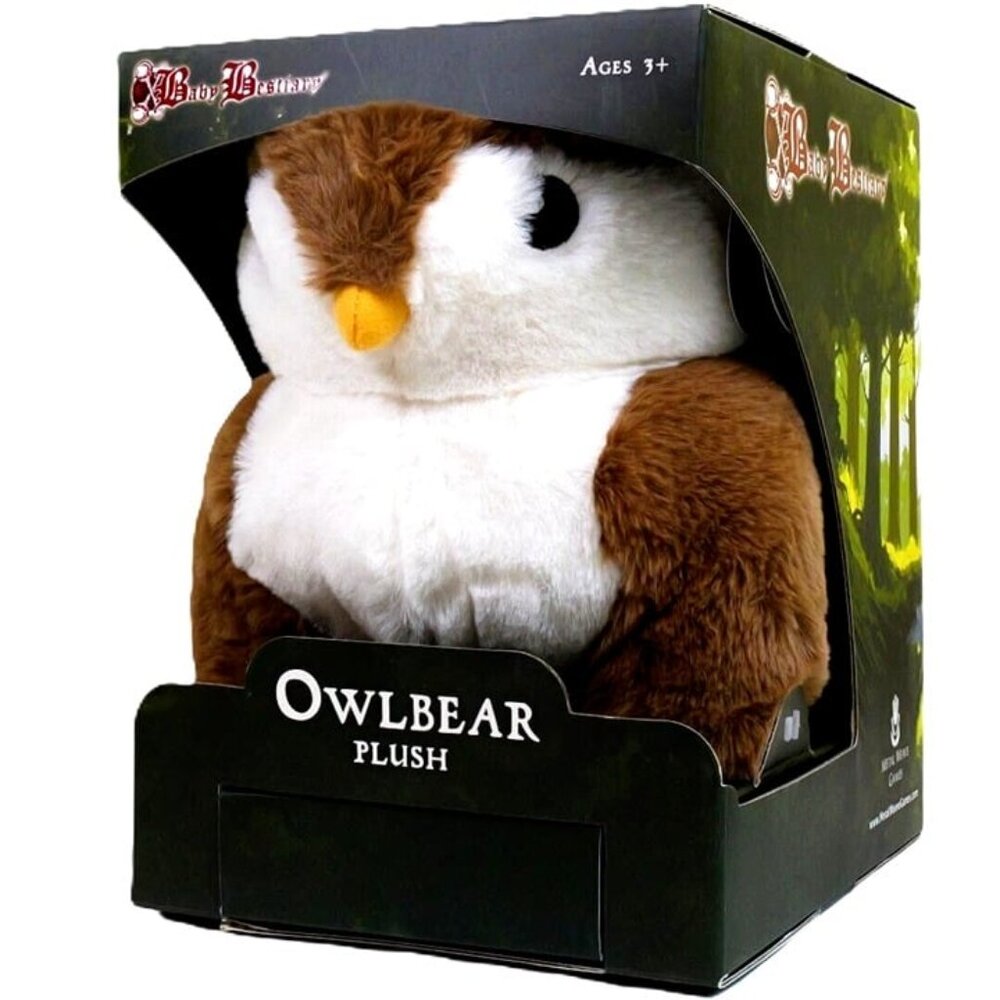 Owlbear Plush - Luxury Stuffed Animal - Boxed & Accessories - Brown