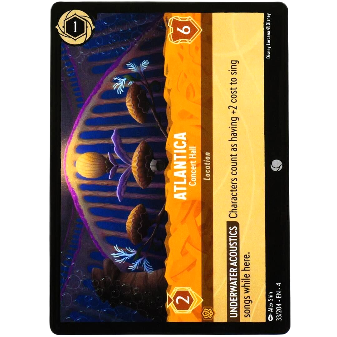 Atlantica Concert Hall - Common - Disney Lorcana TCG Ursula's Return #33/204