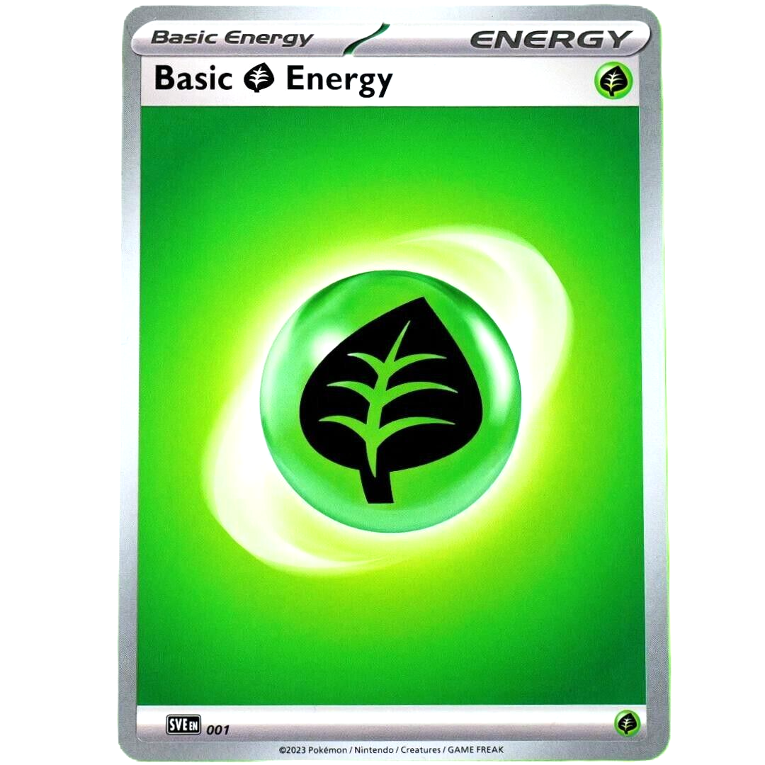 Basic Energy - Grass - Pokemon TCG Scarlet & Violet #001 - Set of 5