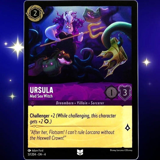 (Foil) Ursula Mad Sea Witch - Uncommon - Disney Lorcana Ursula's Return #57/204