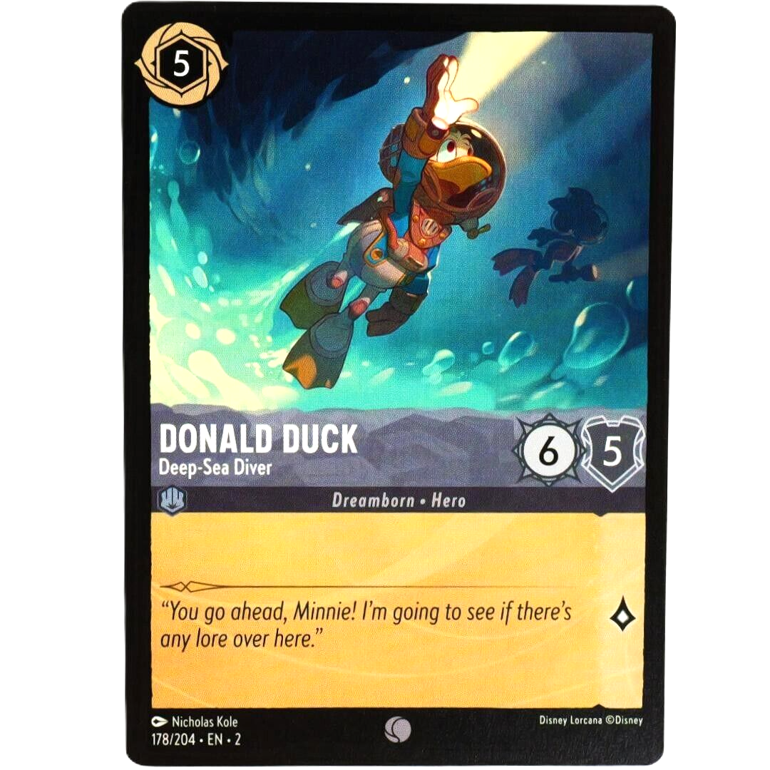 Donald Duck Deep-Sea Diver - Disney Lorcana TCG Rise of the Floodborn #178/204