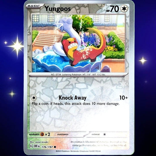 Yungoos - Reverse Holo - Pokemon TCG Scarlet & Violet Obsidian Flames #176/197