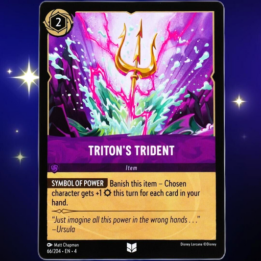 Triton's Trident Item Card - Uncommon - Disney Lorcana Ursula's Return #66/204