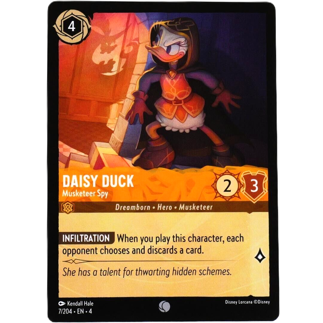 Daisy Duck Musketeer Spy - Common - Disney Lorcana TCG Ursula's Return #7/204