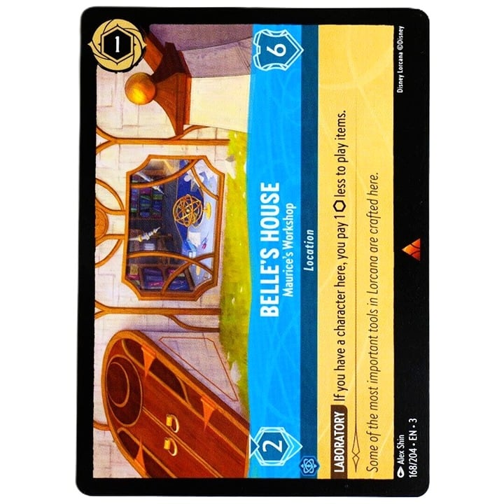 Belle's House Maurice's Workshop - Rare - Lorcana TCG Into the Inklands #168/204