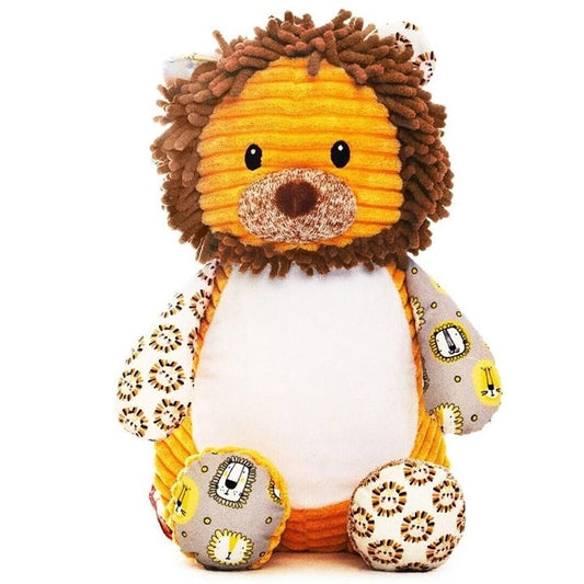 Sensory Lion Stuffed Animal - Patterned Plush