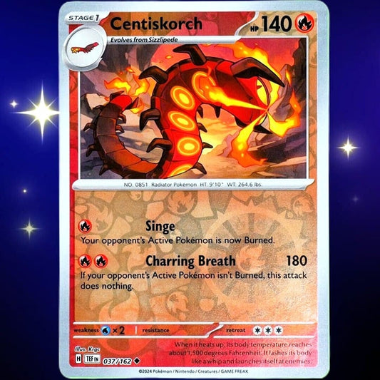 Centiskorch - Reverse Holo - Pokemon Scarlet & Violet Temporal Forces #037/162