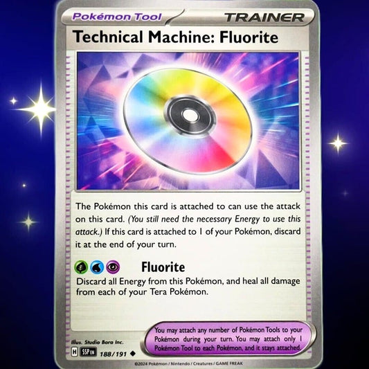 Technical Machine: Fluorite - Uncommon - Pokemon TCG Surging Sparks #188/191